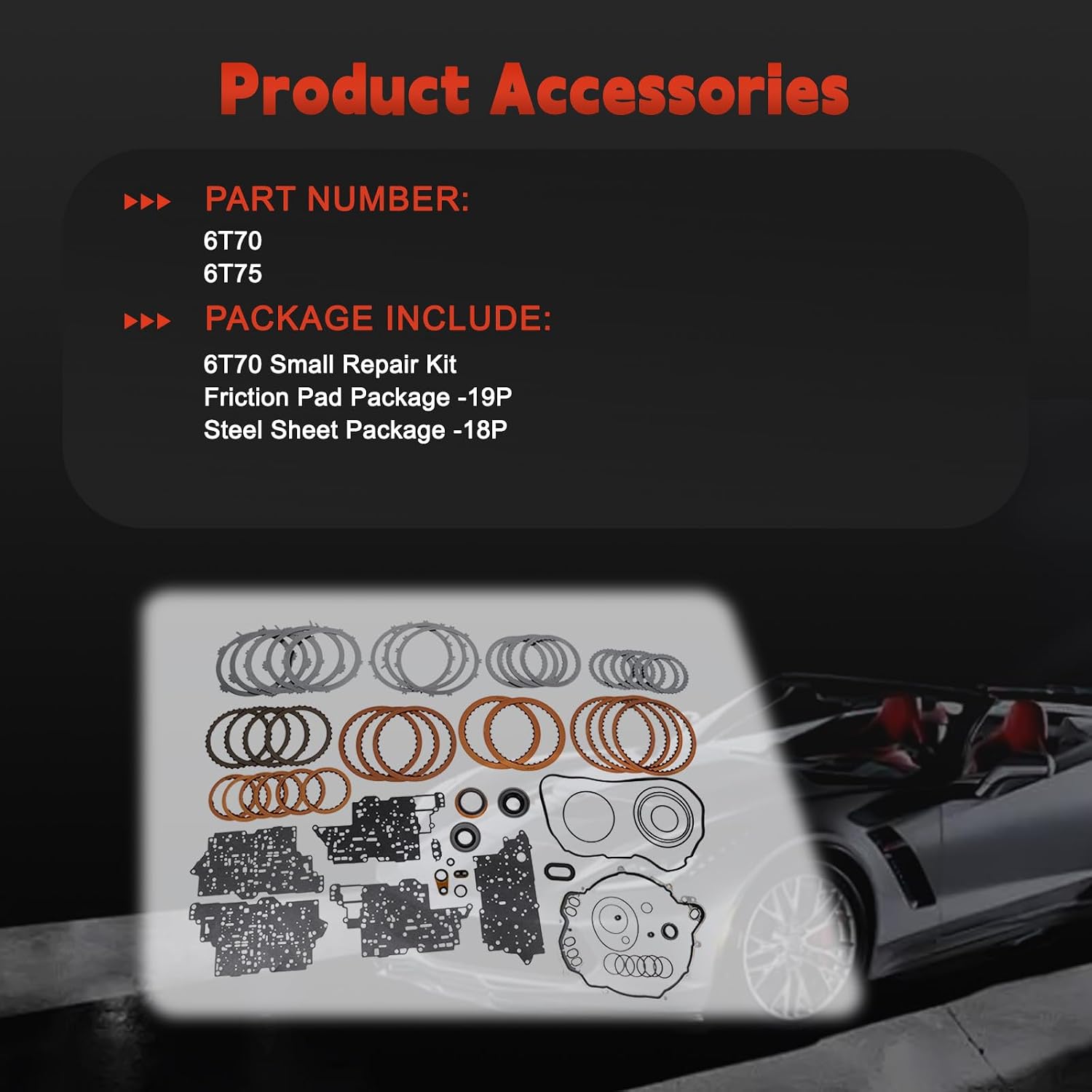 6T70 Transmission Master Rebuild Kit Gen 2 2013-Up view 3
