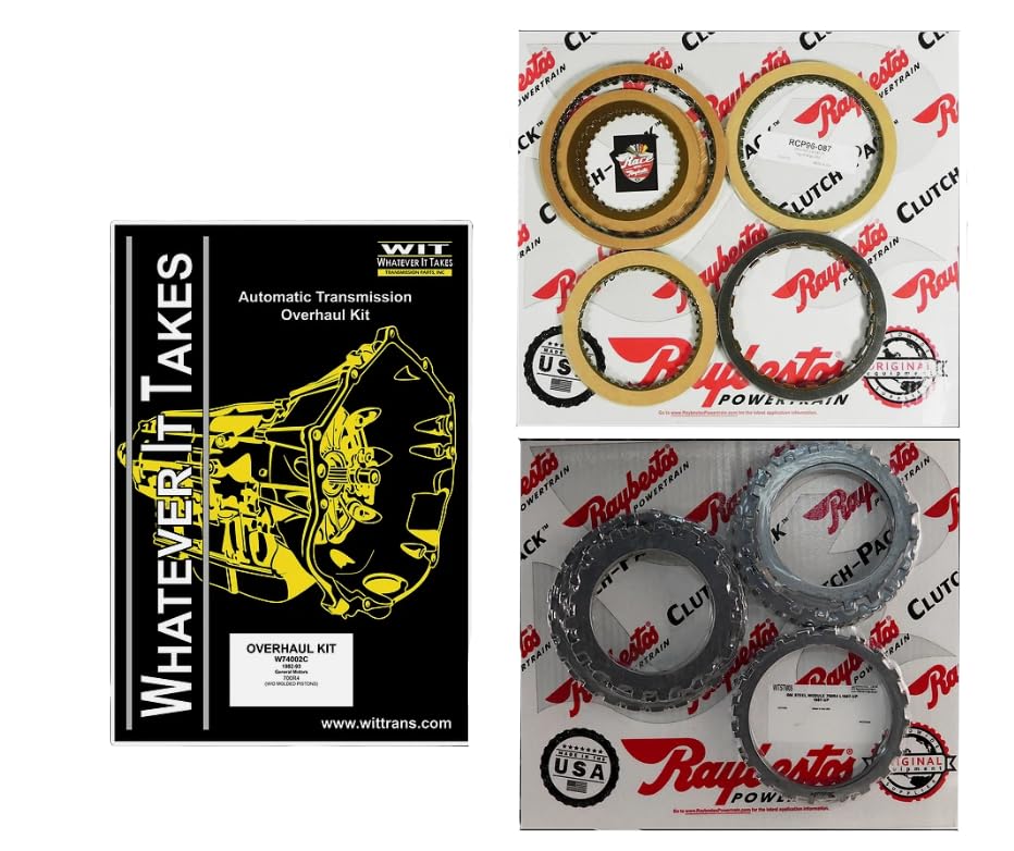 700R4 4L60 Master Rebuild Kit, Raybestos Clutches 1987-Up