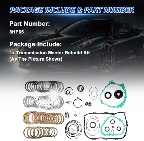 8HP65 Transmission Master Rebuild Kit Frictions Steels view 3