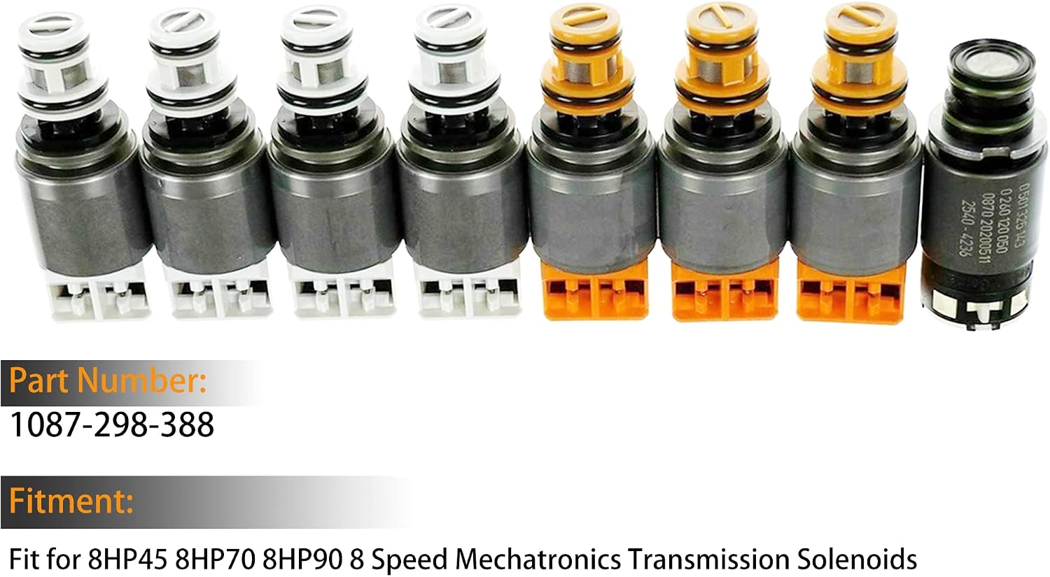 8HP70 Transmission Solenoid Kit 9-Piece 1087-298-388 view 2