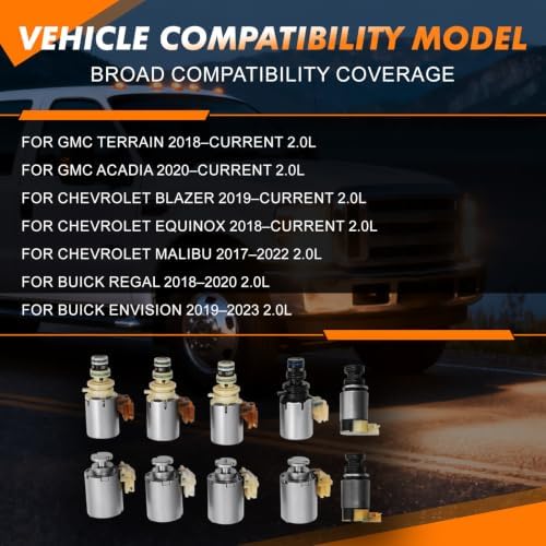 9T50 Transmission Solenoid Kit 10-Piece for GM 2.0L view 2