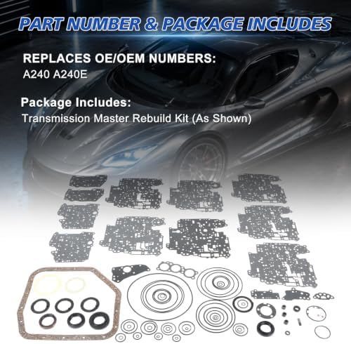 A240E Transmission Overhaul Seal and Gasket Kit view 3