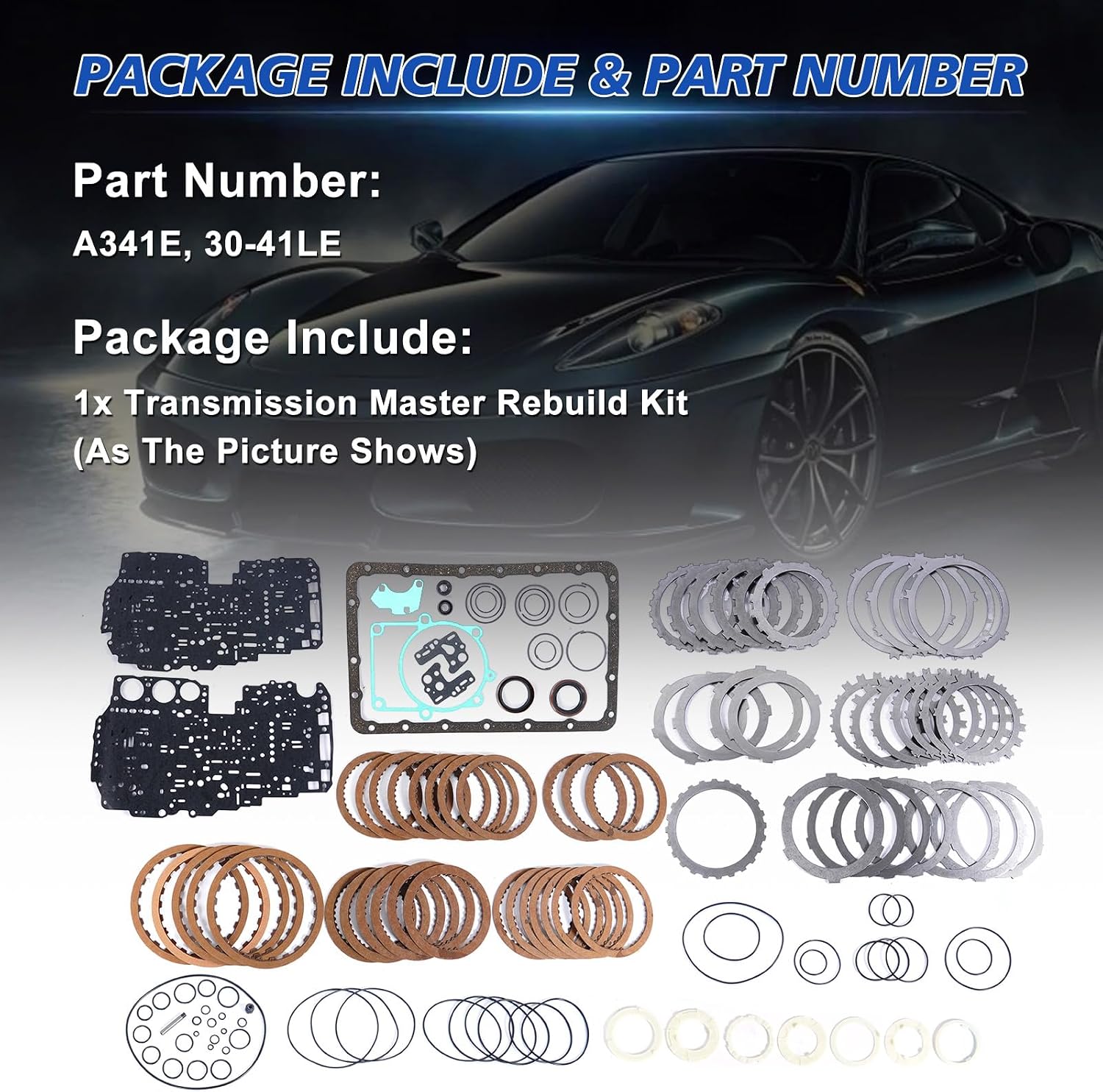 A341E Transmission Master Rebuild Kit for Lexus SC400 view 3