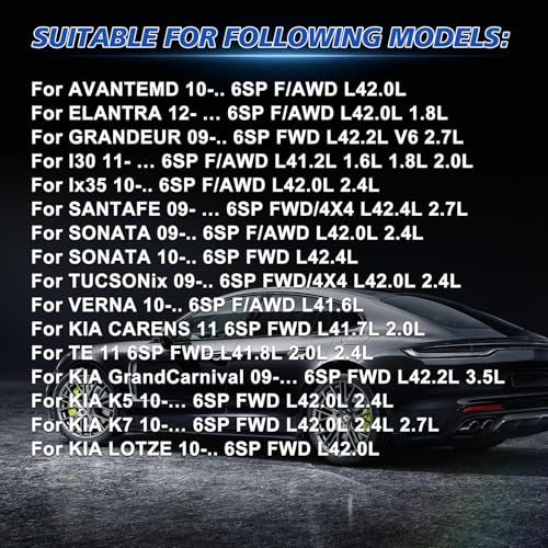 A6LF1 Transmission Master Rebuild Kit Hyundai Sonata view 3