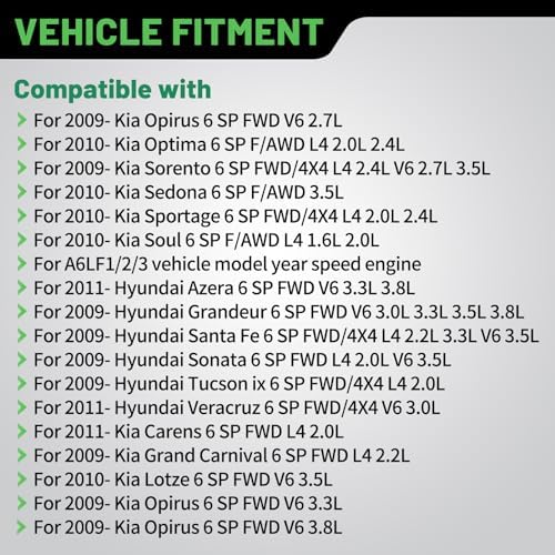 A6MF1 Transmission Solenoid Kit 8-Piece Hyundai Kia view 2
