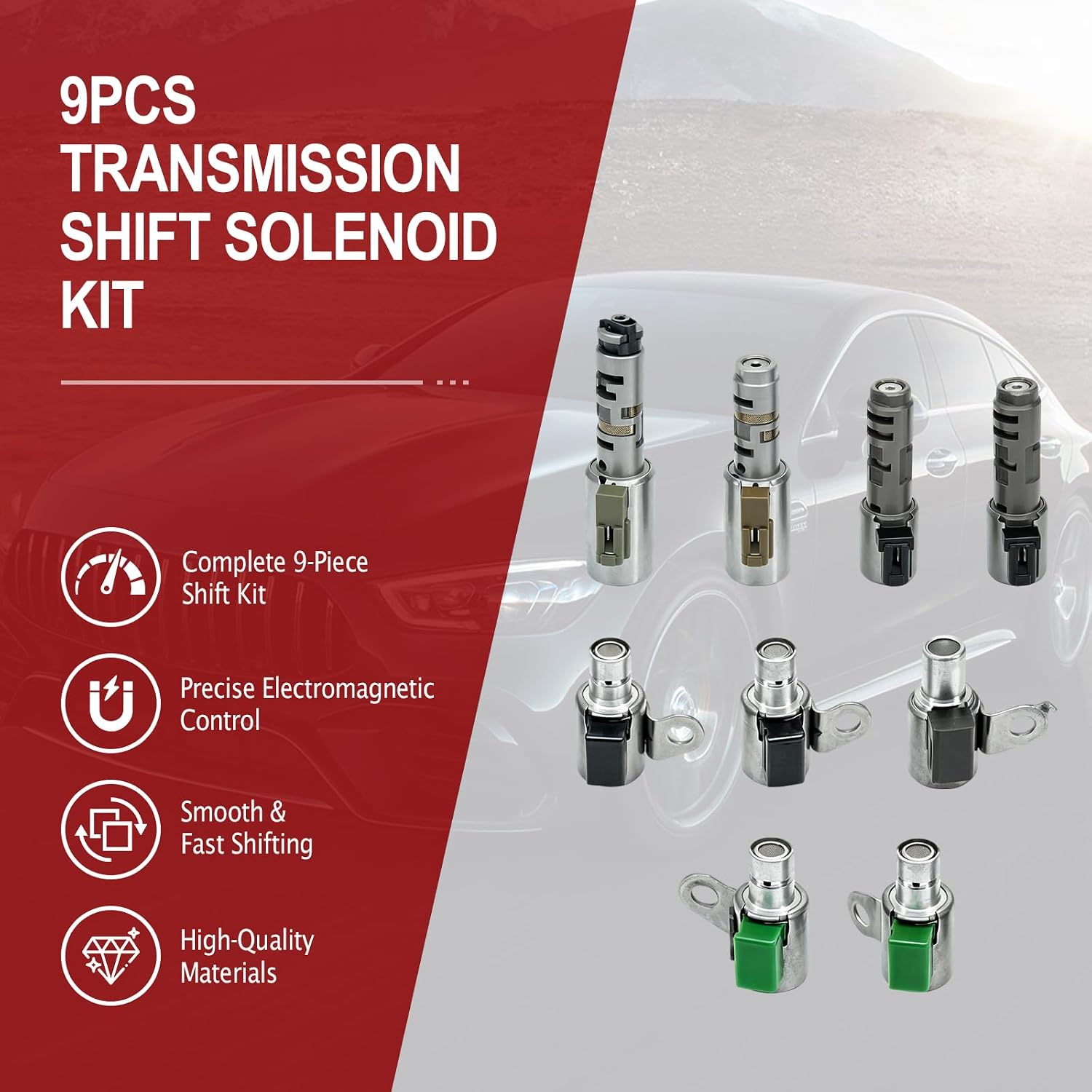 A760E Transmission Shift Solenoid Kit, 9-Piece view 2