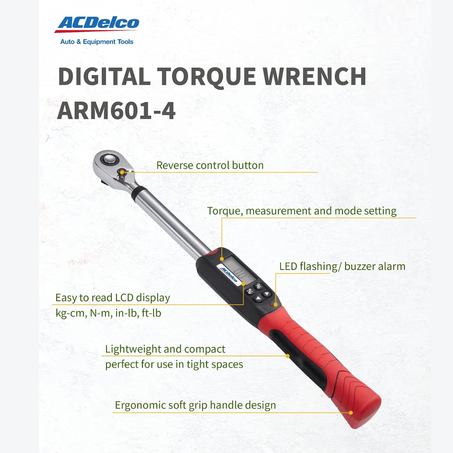 ACDelco ARM601-4 1/2-Inch Digital Torque Wrench view 3