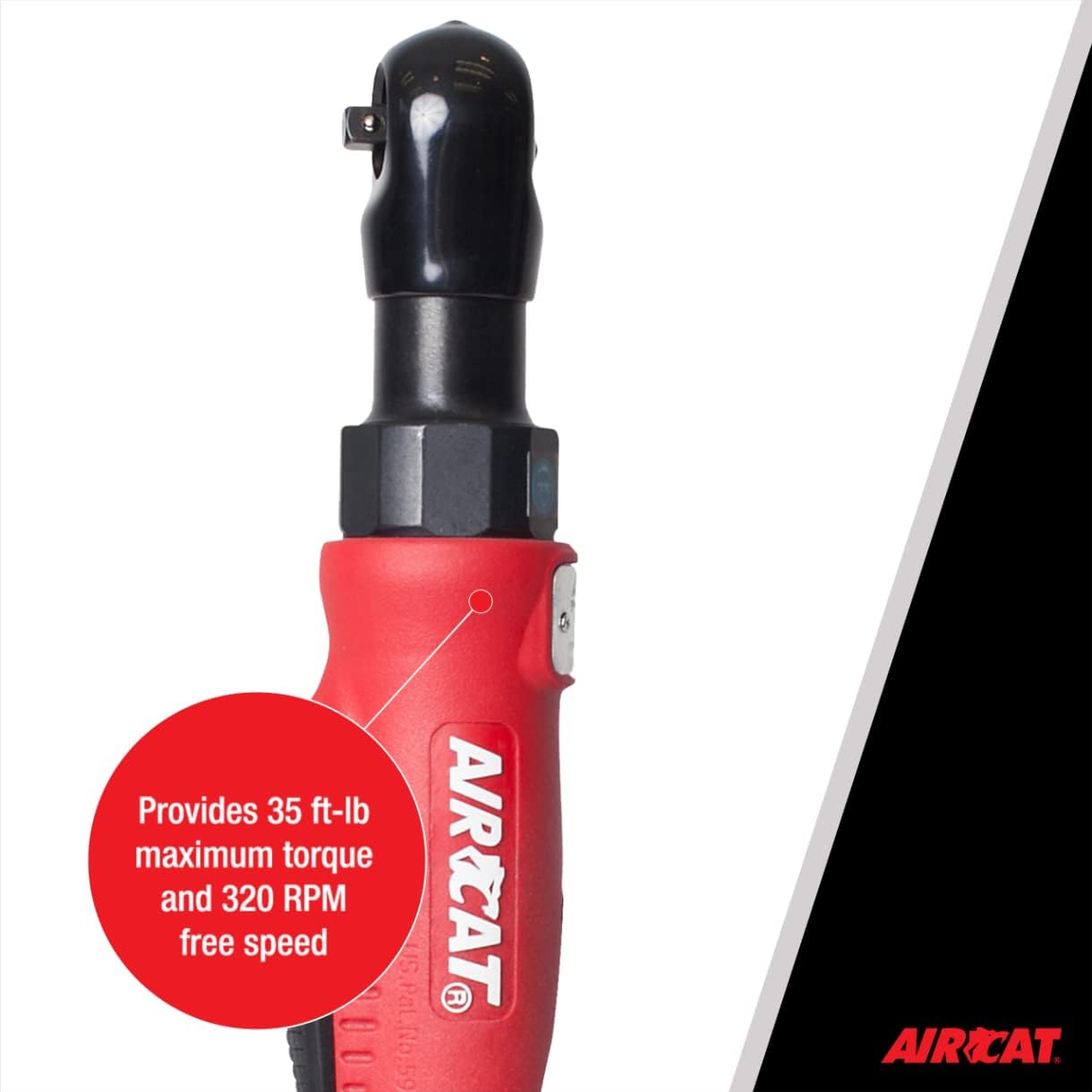 AIRCAT 801 Composite Air Ratchet 3/8 in Drive 35 ft-lb view 3