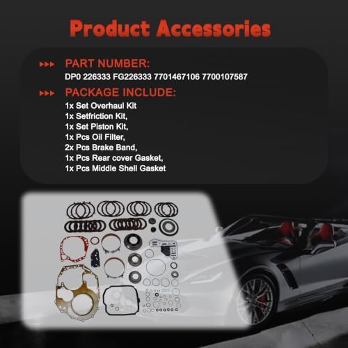 AL4 Transmission Master Rebuild Kit for Peugeot and Citroen view 3