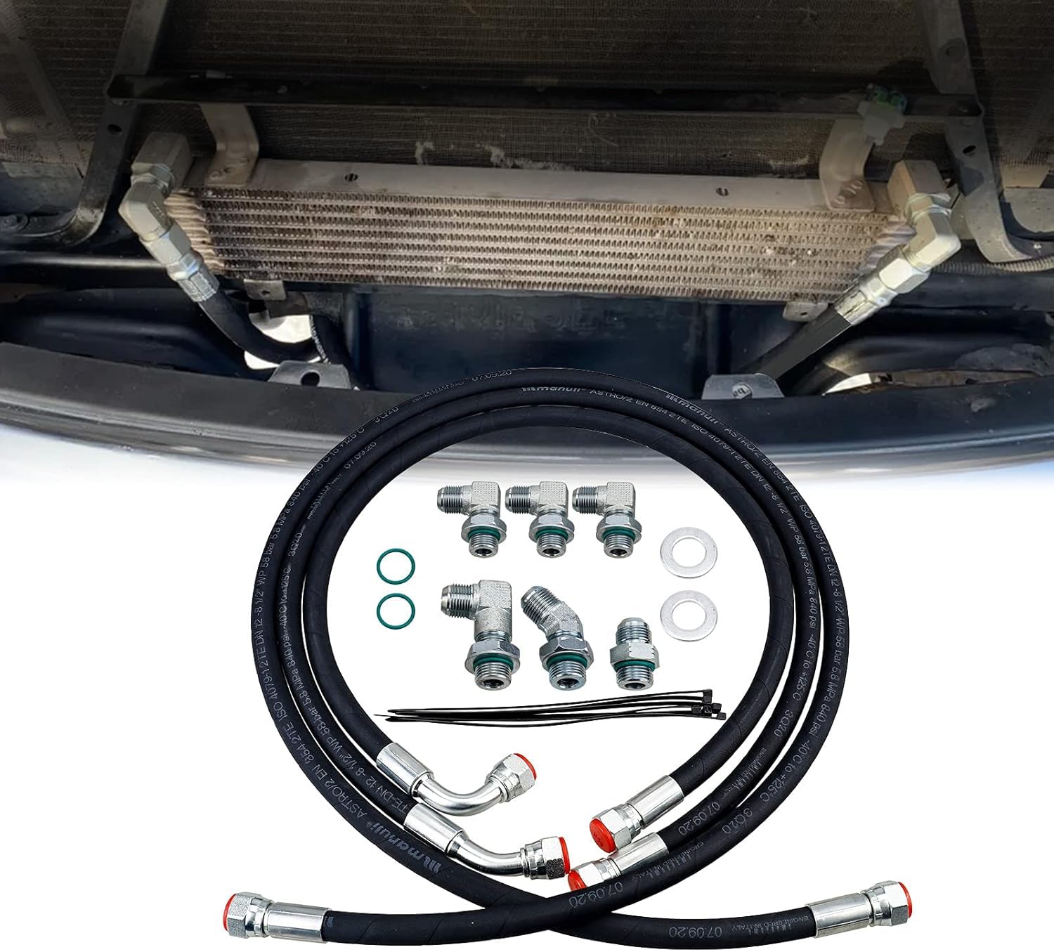 Allison 1000 Braided Transmission Cooler Line Kit LBZ/LMM