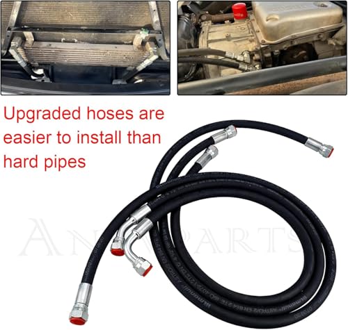 Allison 1000 Braided Transmission Cooler Line Kit LBZ/LMM view 2