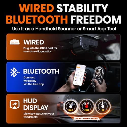 ANCEL BD310 Bluetooth OBD2 Scanner and Battery Voltage Tester view 3