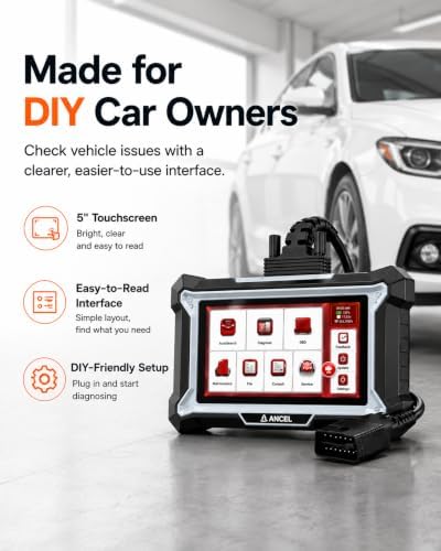 ANCEL DS100 4-System OBD2 Scanner ABS SRS Transmission view 3