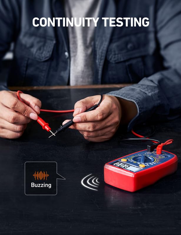 AstroAI 2000-Count Digital Multimeter for Automotive Voltage, Current, Resistance, and Continuity Testing view 3