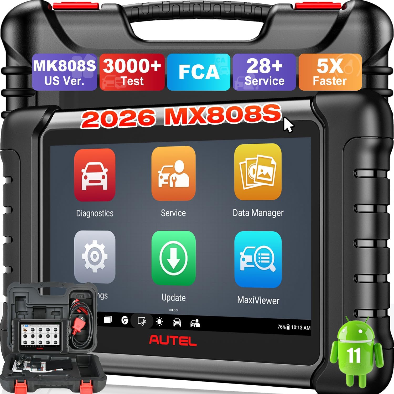 Autel MaxiCheck MX808S Bidirectional Transmission Scan Tool