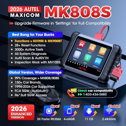 Autel MaxiCOM MK808S Bidirectional OBD2 Scan Tool view 3