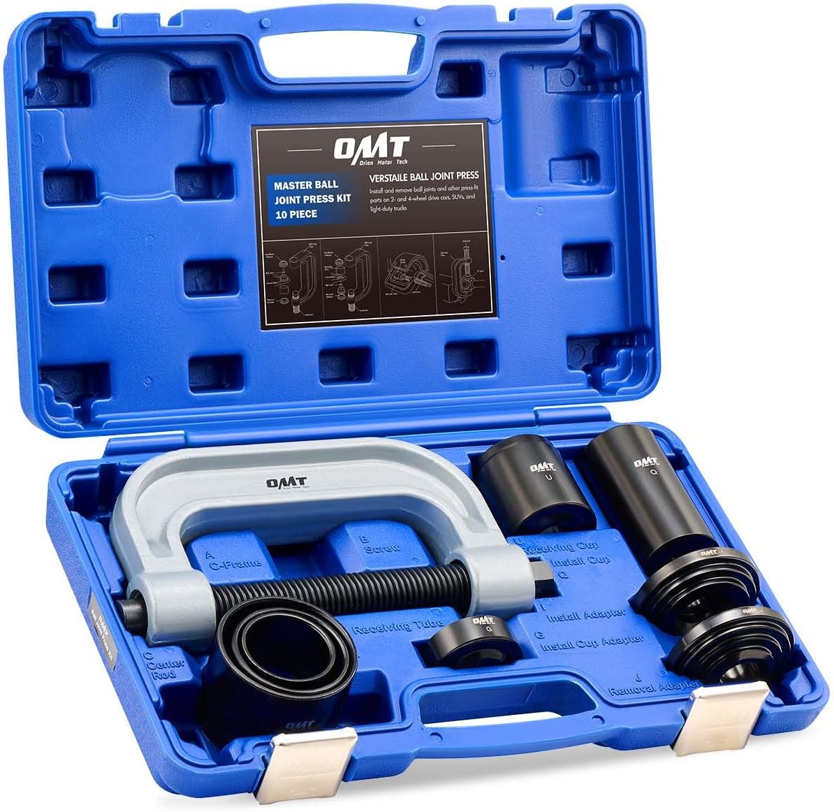 Ball Joint Press and U-Joint Removal Kit with 4x4 Adapters