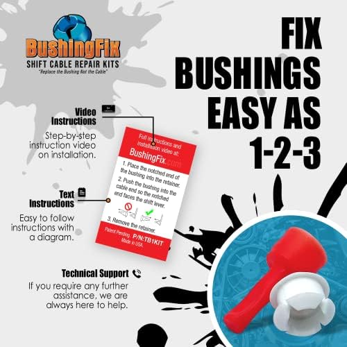 BushingFix TB1Kit Automatic Transmission Shift Cable Bushing Repair Kit with Install Tool view 2
