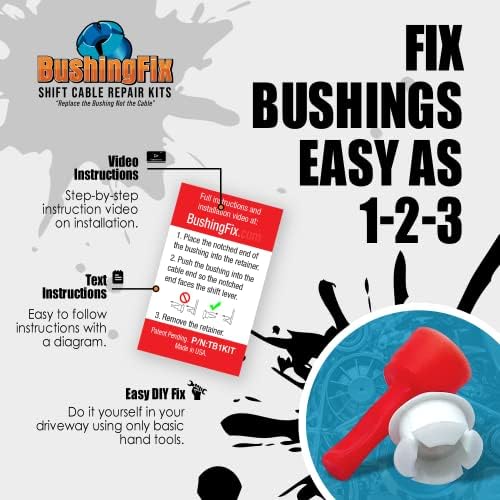 BushingFix TB1Kit Automatic Transmission Shift Cable Bushing Repair Kit with Install Tool view 3