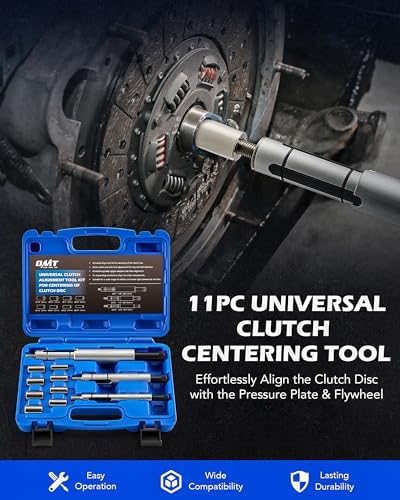 11-Piece Universal Clutch Alignment Tool Kit with 3 Expanding Spindles and 8 Pilot Bearing Adapters view 2