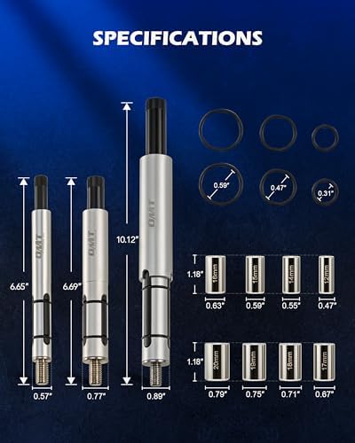 11-Piece Universal Clutch Alignment Tool Kit with 3 Expanding Spindles and 8 Pilot Bearing Adapters view 3