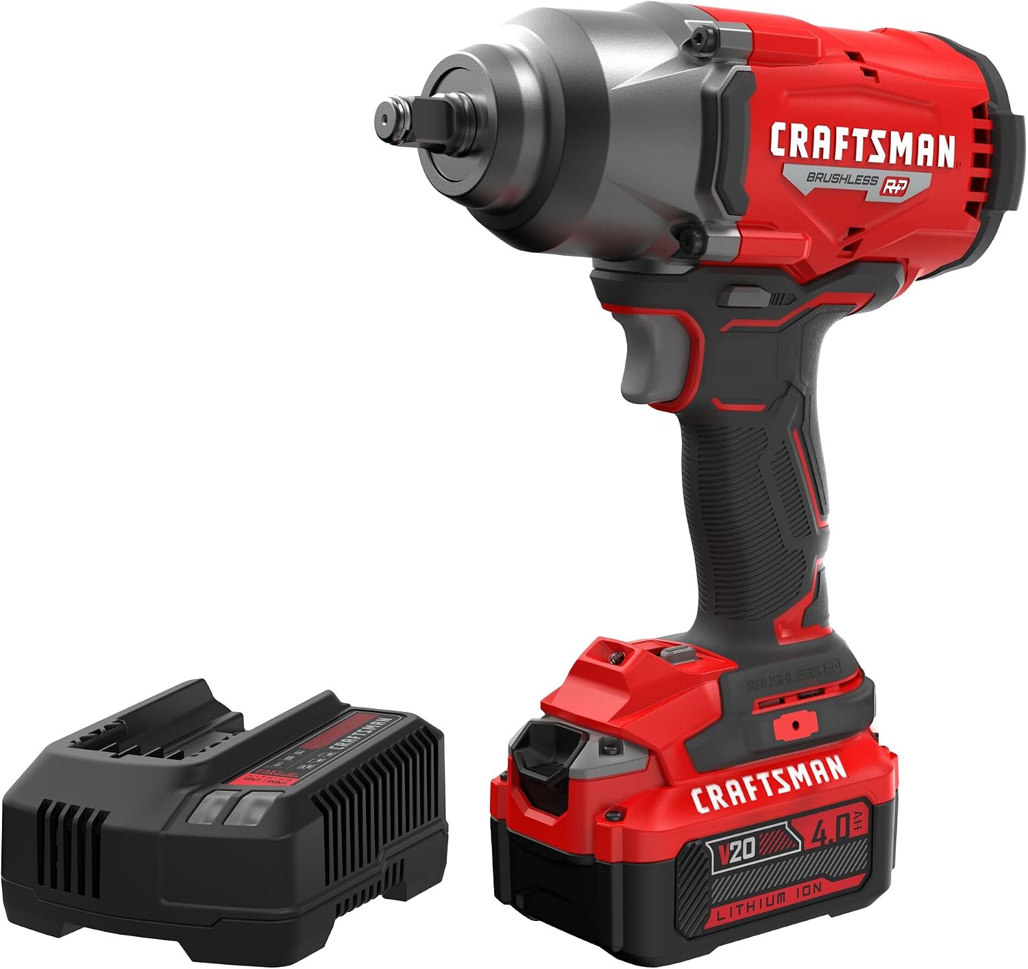 1/2 in High-Torque Cordless Impact Wrench Kit, 700 ft-lb