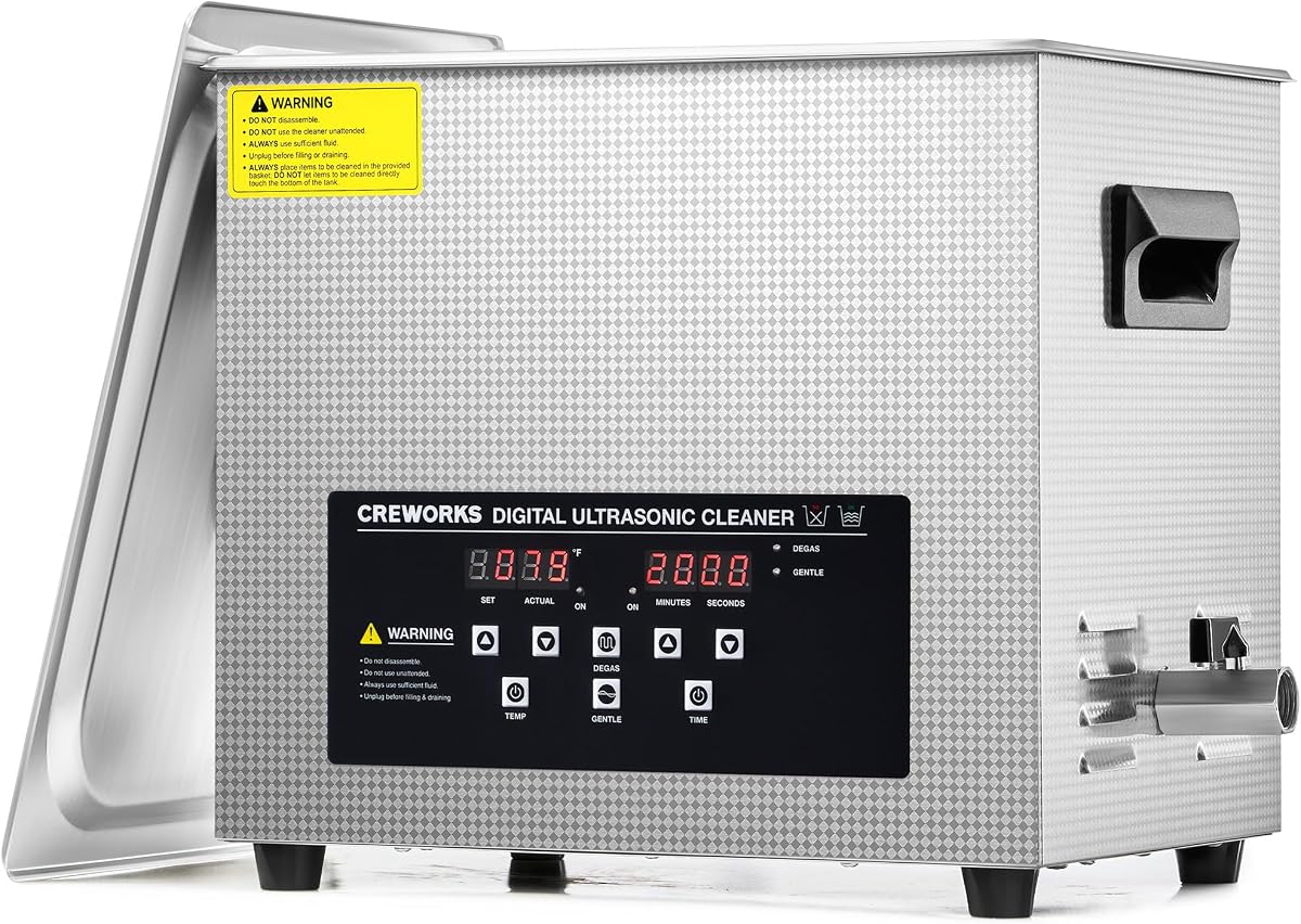 10L Ultrasonic Parts Cleaner, Heated 240W Digital