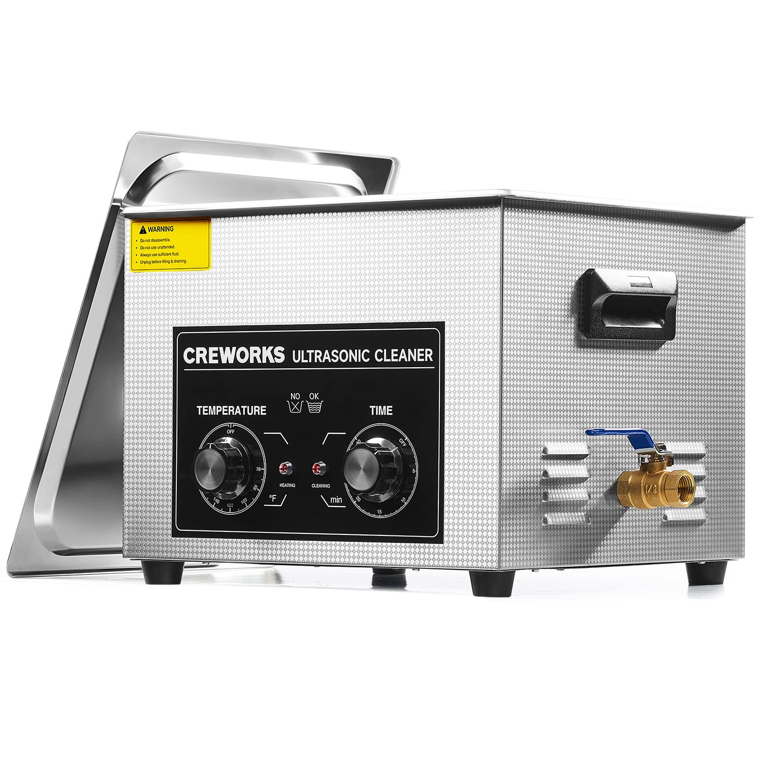 15L Heated Ultrasonic Parts Cleaner, 40kHz Valve Body
