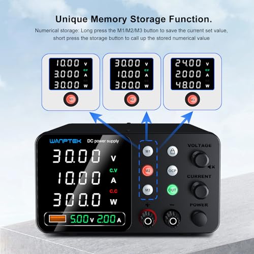 DC Bench Power Supply 30V 10A for Solenoid Testing view 2