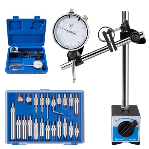 0-1 Inch Dial Indicator with Magnetic Base for Measuring Transmission Endplay and Gear Backlash view 2