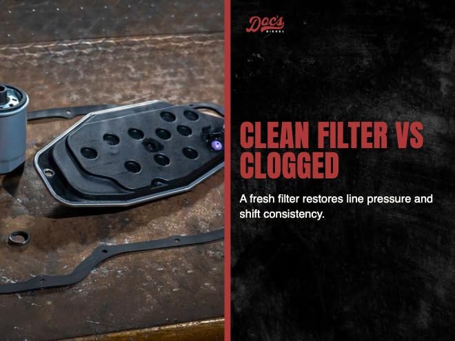 Doc's Diesel 68RFE Transmission Filter and Pan Gasket Kit for 6.7L Cummins Ram 2500 / 3500 4WD (Replaces 5013470AC) view 2