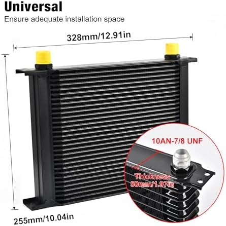 EVIL ENERGY 30-Row 10AN Stacked Plate Transmission Cooler view 2