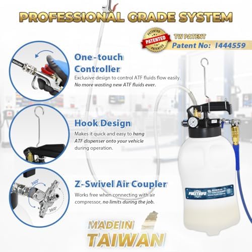 10L Pneumatic ATF Fill & Extract Pump, 22 Adapters view 2