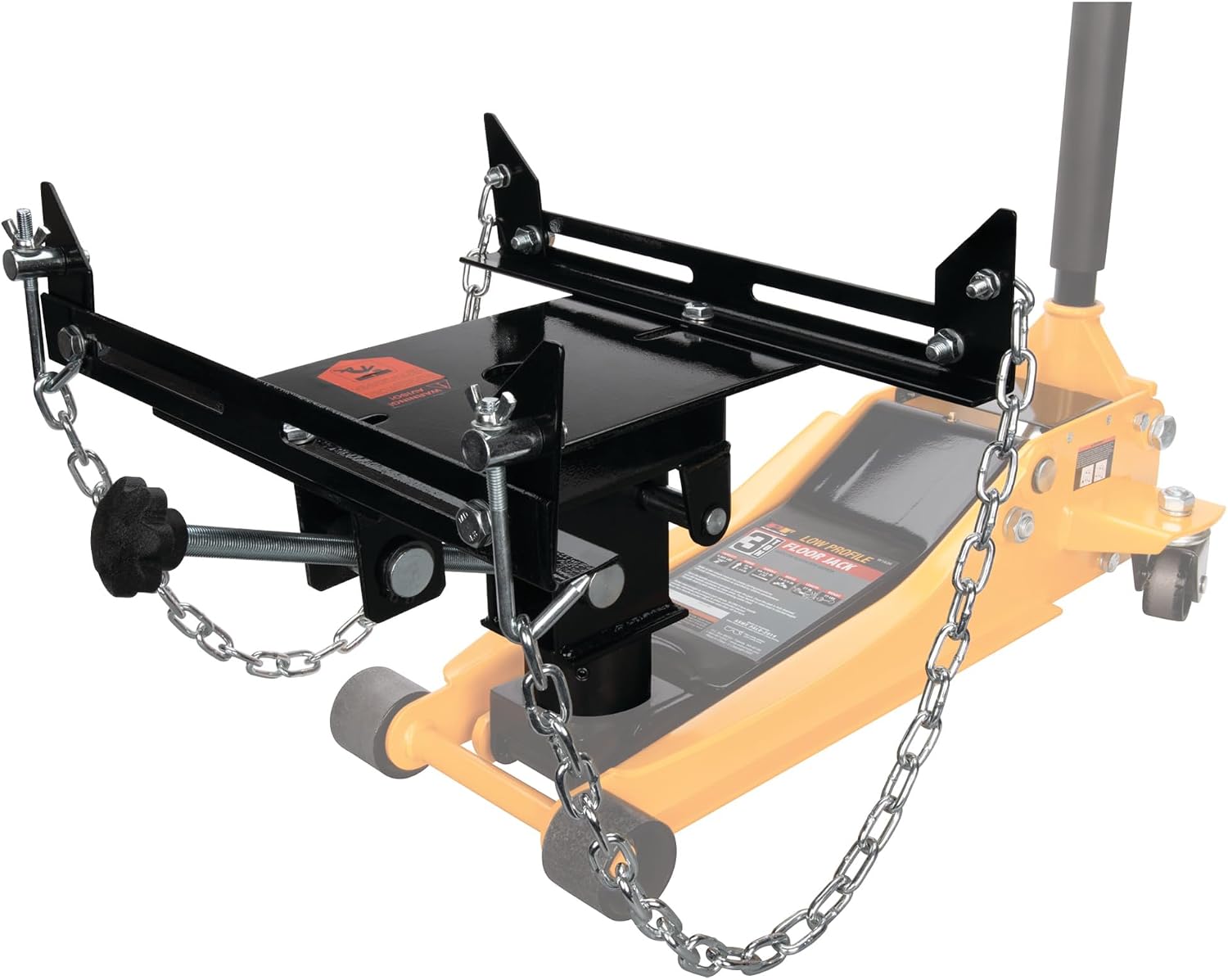 Floor Jack Transmission Adapter, 300 lb Tilting Cradle