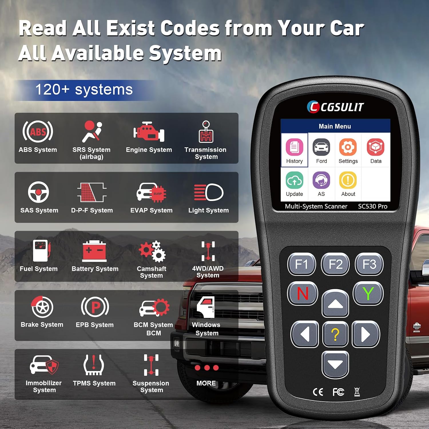 Ford Transmission Scan Tool, All Systems Bidirectional view 2
