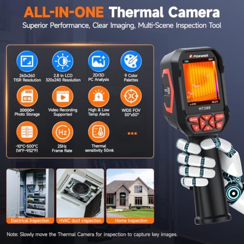 FOXWELL HT280 Thermal Imaging Camera 320x240 IR view 3
