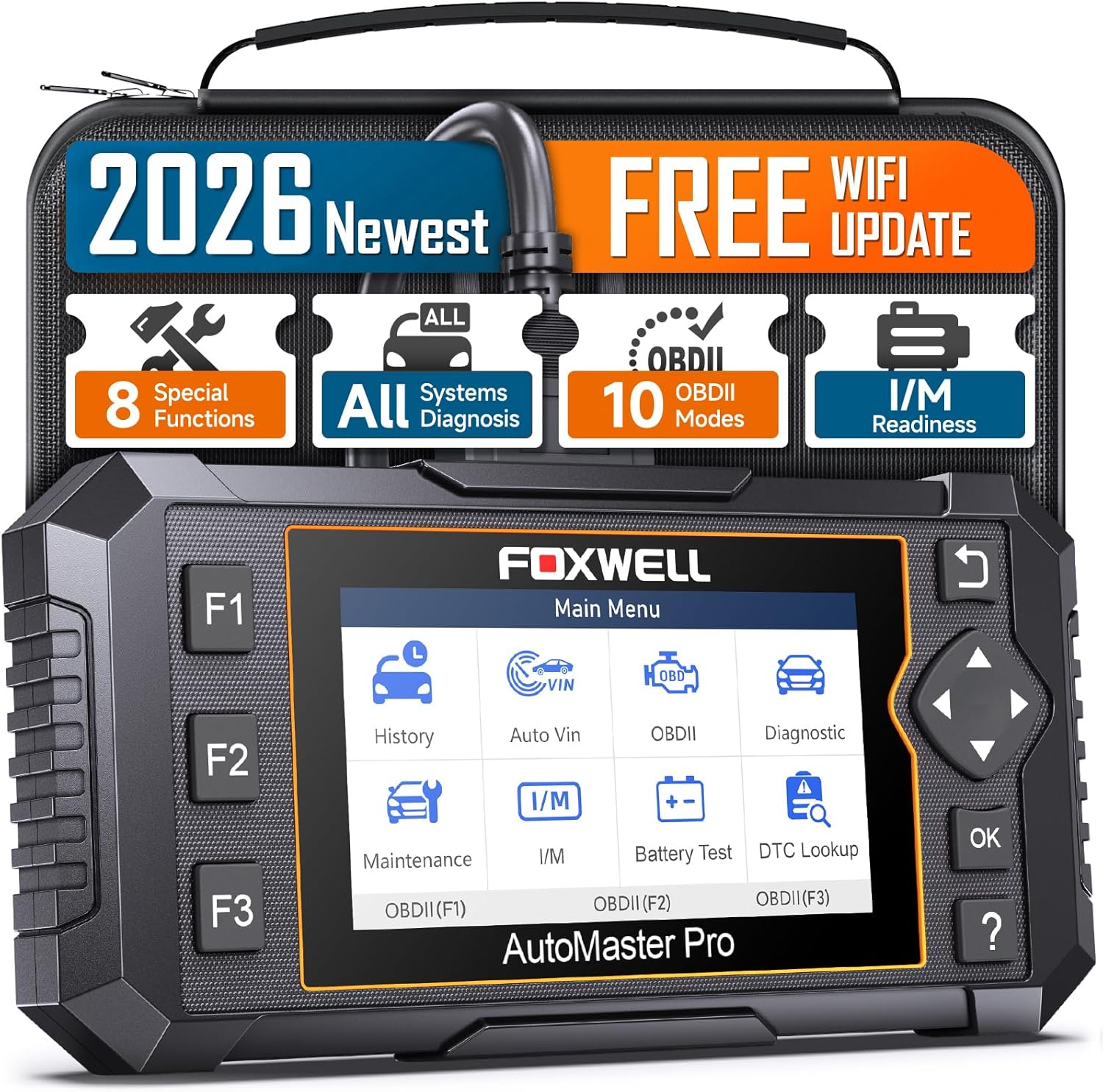 FOXWELL NT624 Elite All-System OBD2 Scanner + 8 Resets