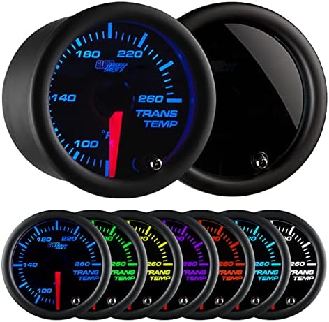 GlowShift Tinted 7 Color 52mm Transmission Temp Gauge Kit view 2