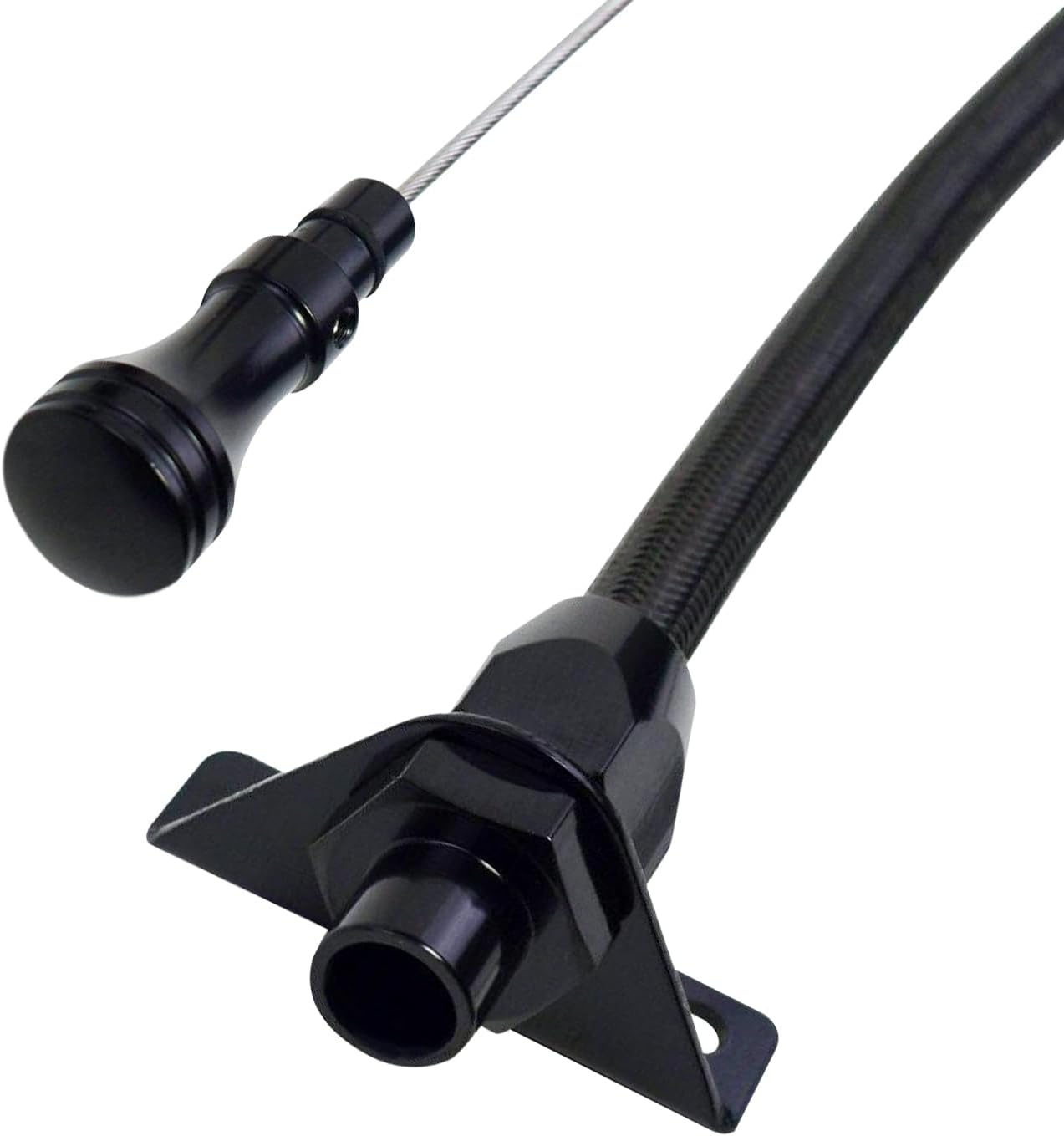 GM Flexible Braided Transmission Dipstick, Firewall Mount, 700R4 4L60E 4L80E