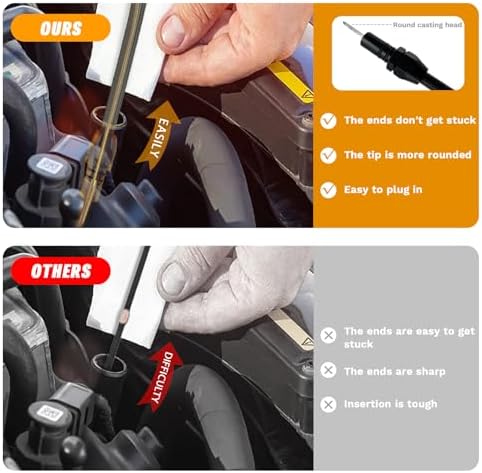 GM Flexible Braided Transmission Dipstick, Firewall Mount, 700R4 4L60E 4L80E view 3