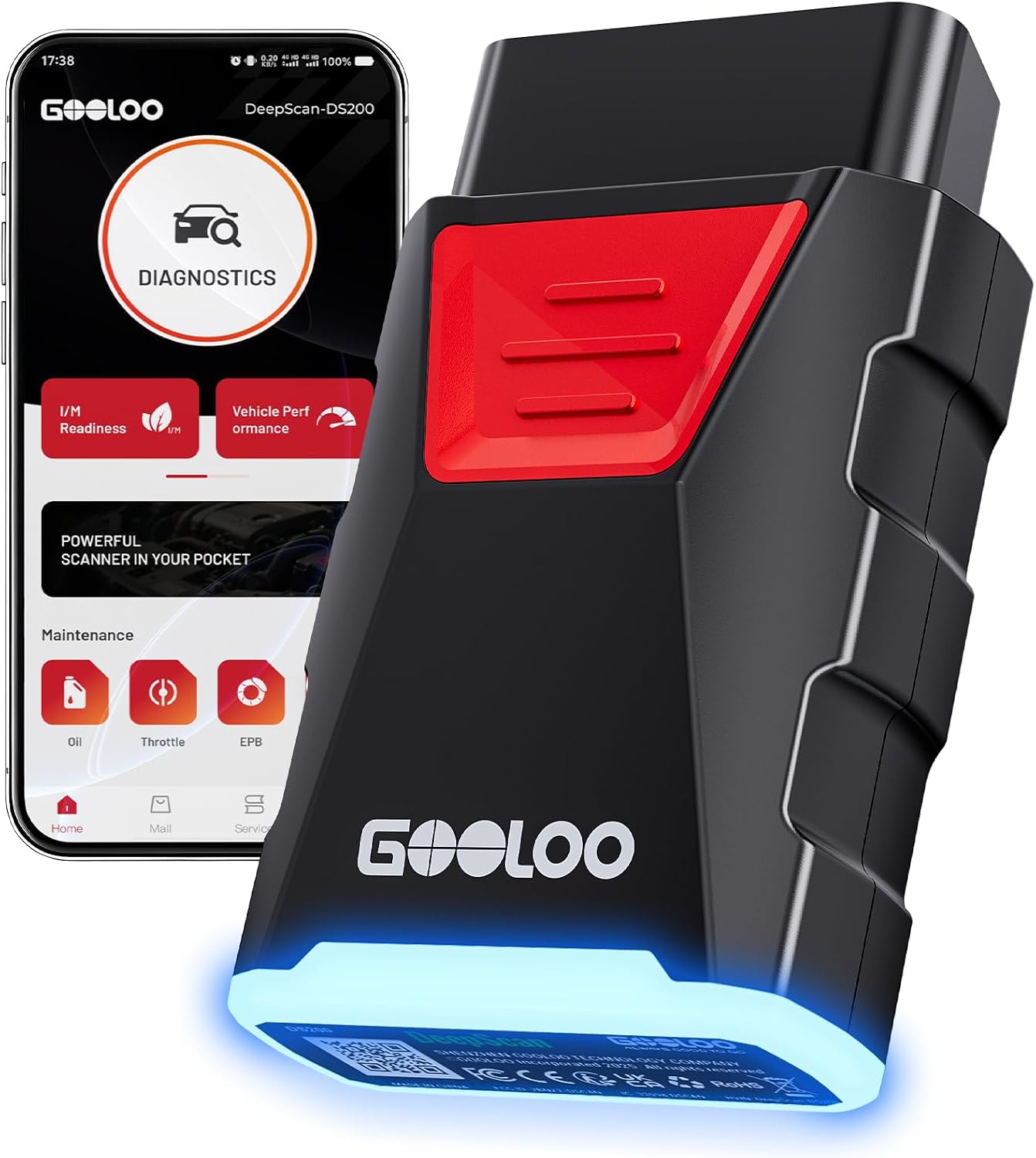 GOOLOO DS200 Bluetooth Bidirectional OBD2 Scanner