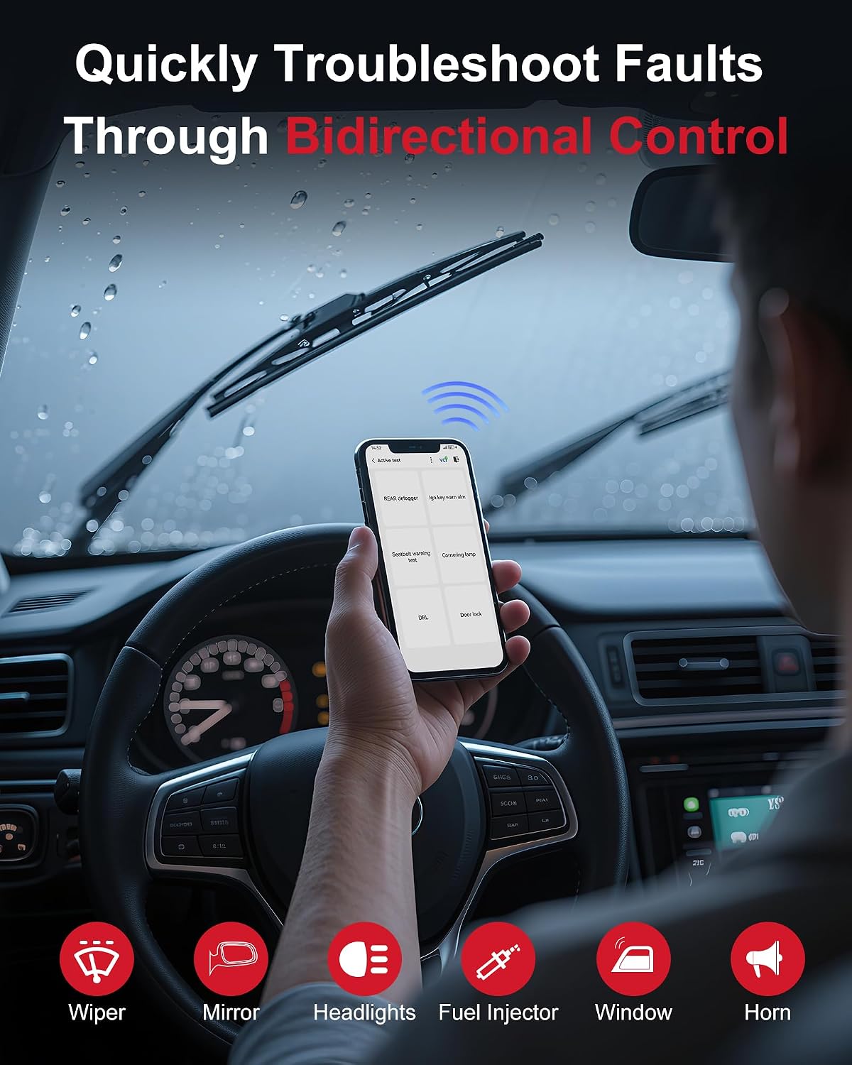 GOOLOO DS200 Bluetooth Bidirectional OBD2 Scanner view 2
