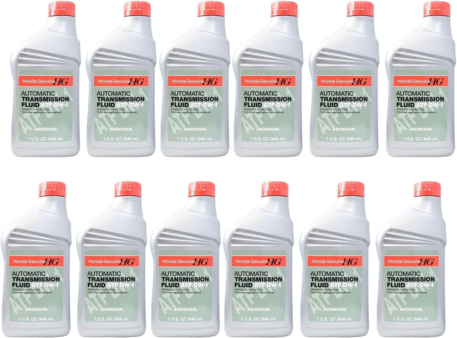 Honda Genuine DW-1 ATF Case of 12 Quarts 08200-9008