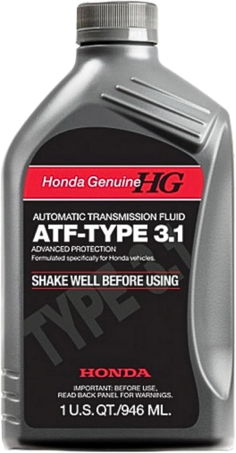 Genuine Honda ATF-Type 3.1 Transmission Fluid, 1 Quart