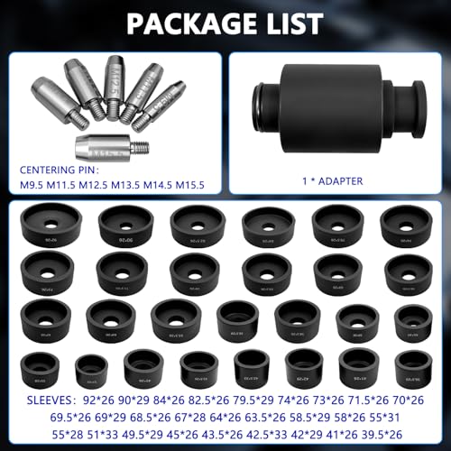 35Pc Hydraulic Press Bushing & Bearing Driver Kit view 3
