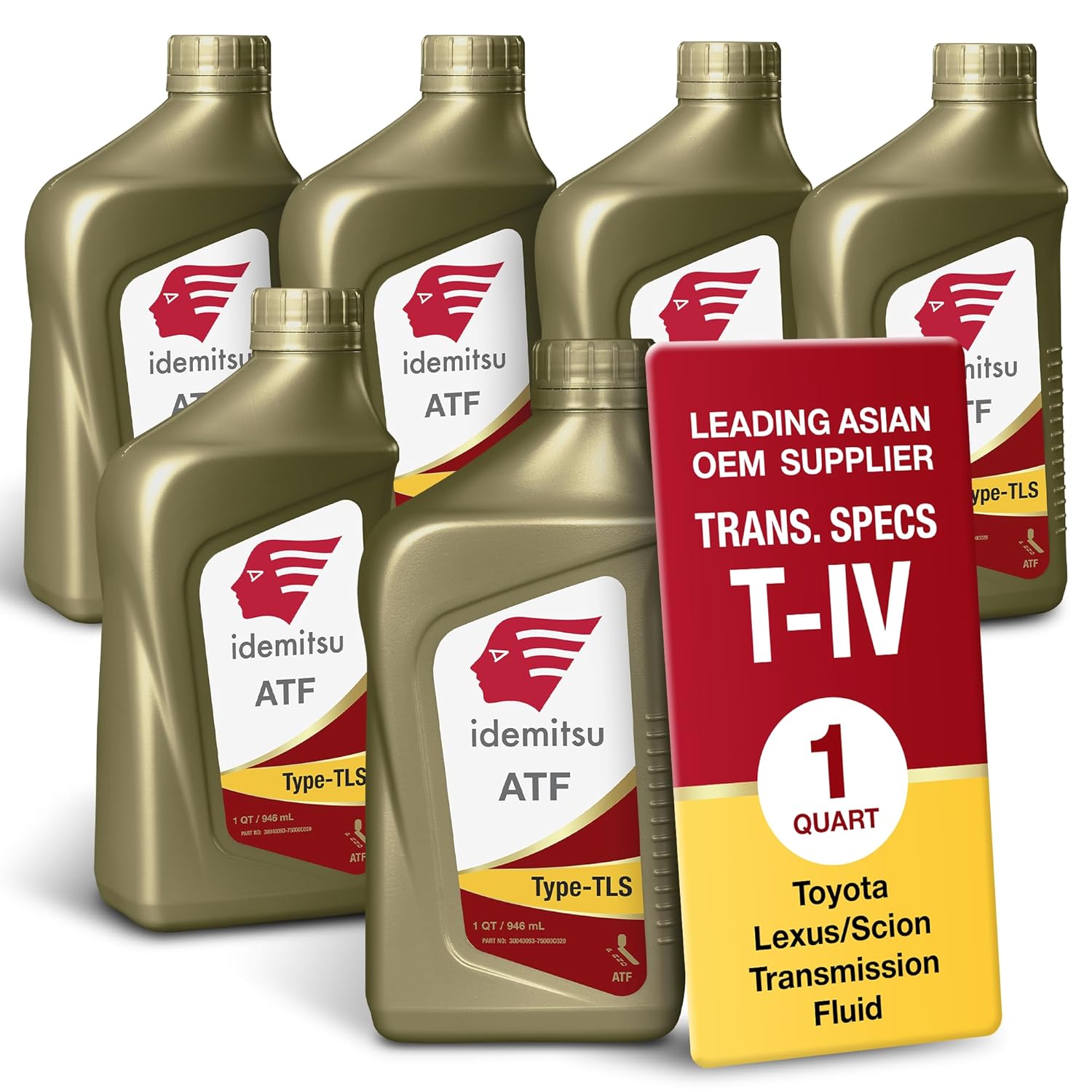 Idemitsu Type TLS (T-IV) ATF for Toyota/Lexus/Scion, 6 Quarts