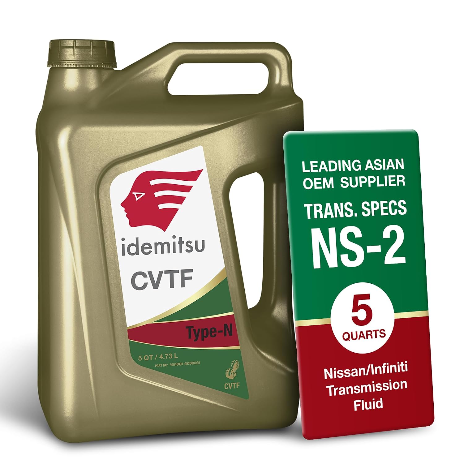 Idemitsu CVT Type N (NS-2) Transmission Fluid for Nissan, 5 Quarts