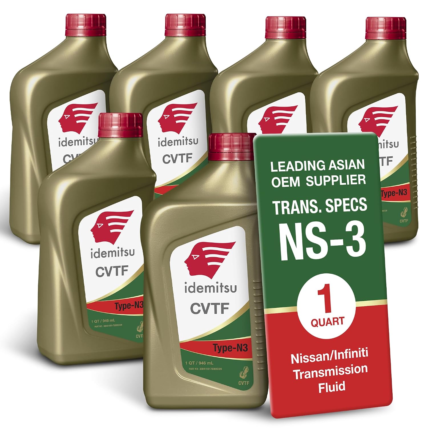 Idemitsu Type N3 CVT Fluid for Nissan NS-3, Case of 6 Quarts