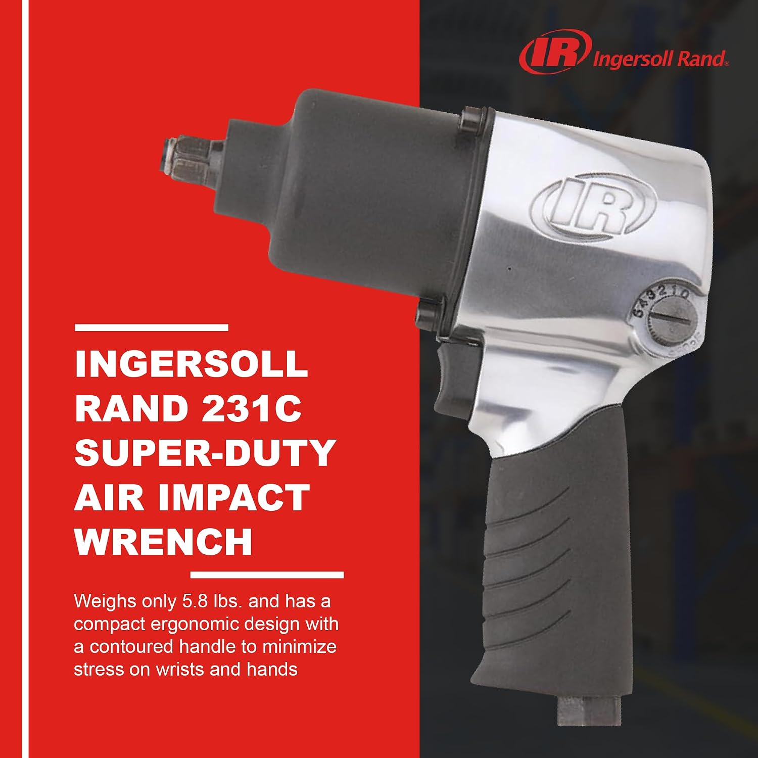 Ingersoll Rand 231C 1/2 in Air Impact Wrench 600 ft-lbs view 3