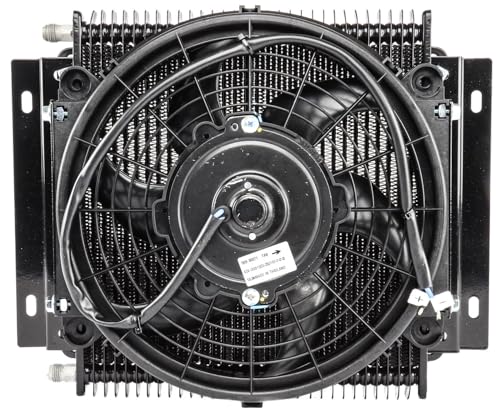 JEGS 60389 Transmission Cooler with Fan 30,000 GVW -6AN view 2